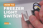 Whirlpool Freezer Light Switch