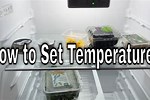 Whirlpool Refrigerators Set Temperature