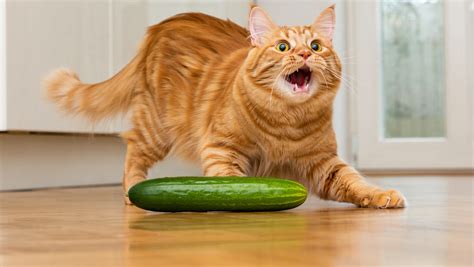 Why cats are afraid of cucumbers