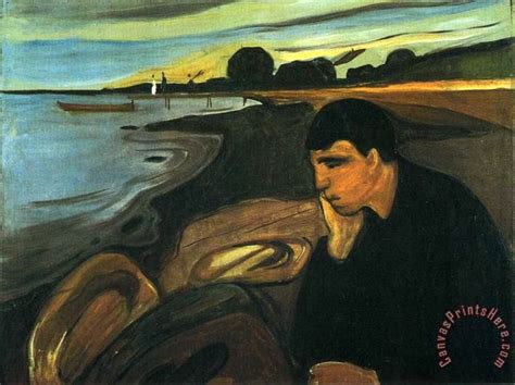 Why did Edvard Munch paint melancholy