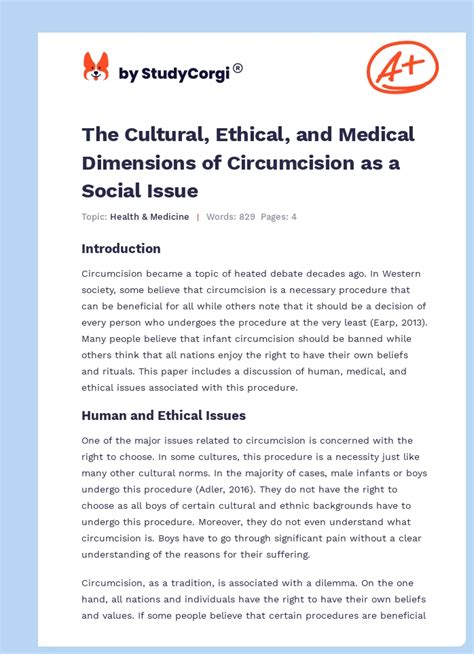 Why is circumcision an ethical issue