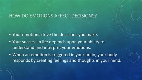 Why is emotion important in decision making