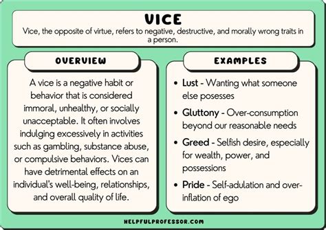 Why is it called a vice