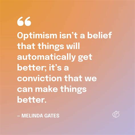 Why is it important to be optimistic