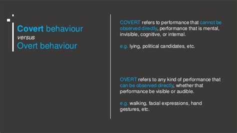 Why is overt Behaviour more important than covert Behaviour