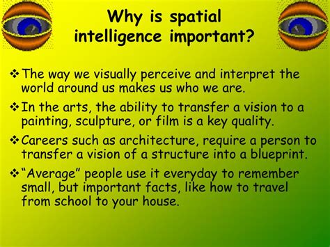Why is spatial intelligence important