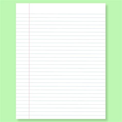 Wide Ruled Paper Printable