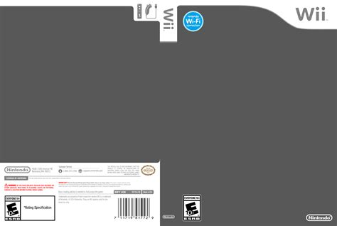 Wii Box Art Template