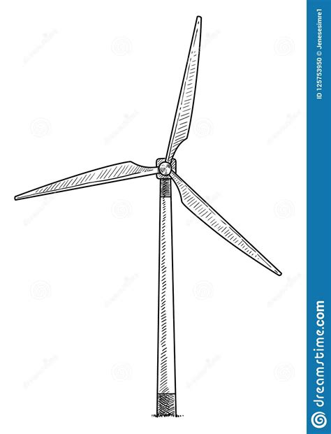 Wind Mill Drawing