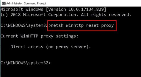 Windows 1.0 Proxy Reset