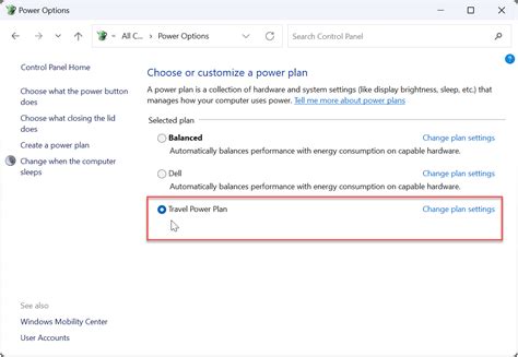 Windows 11 Power Plan Settings