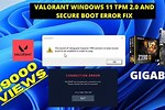 Windows 11 Secure Boot Fix