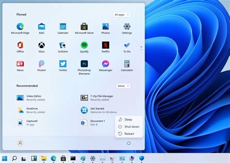 Windows 11 Start Menu