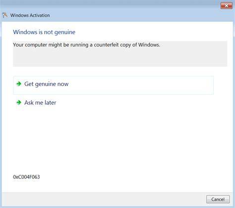 Windows 7 KMS Activation Issue