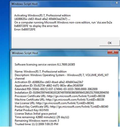 Windows 7 KMS activation troubleshooting