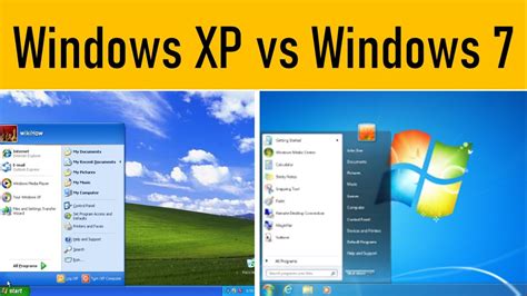Windows 7 vs Windows XP