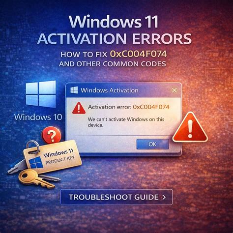 Windows Activation Errors