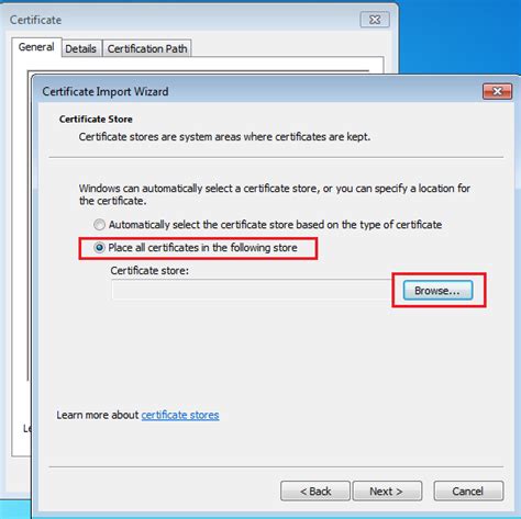 Windows Certificate Store