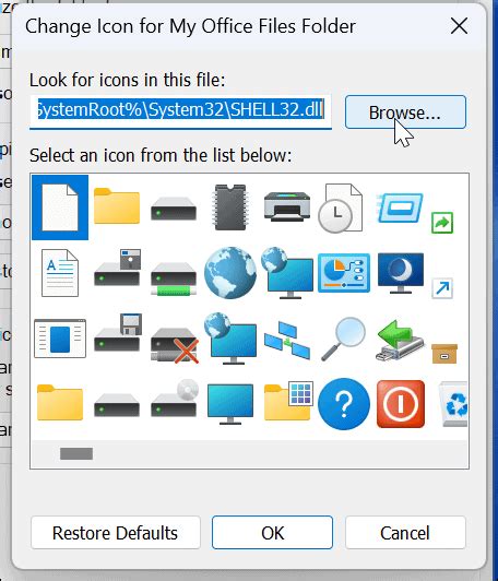Change Icon Dialog with DxpTaskSync.dll