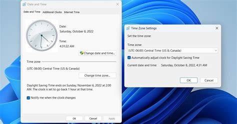 Windows Daylight Saving Time Updates