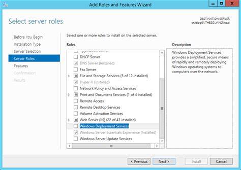 Windows Deployment Services Installation