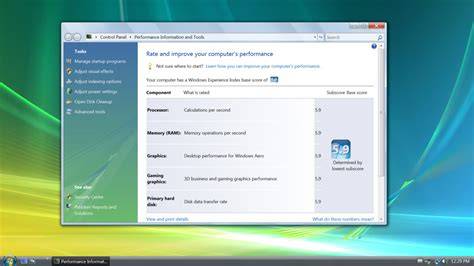 Windows Experience Index Low Score