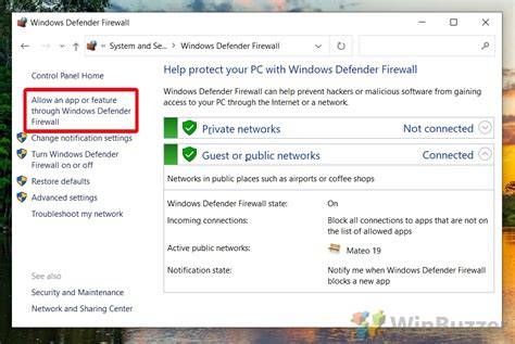 Windows Firewall Allowed Apps