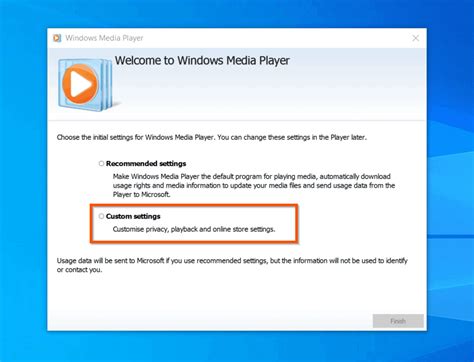 Windows Media Player Settings