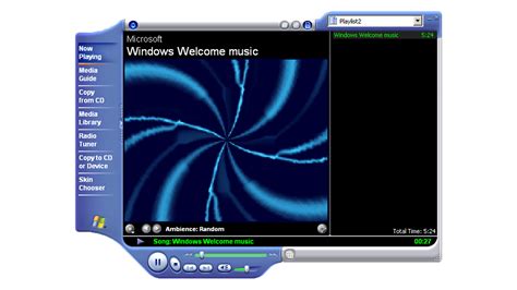 Windows Media Player di Windows XP