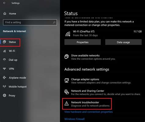 Network Troubleshooter in Progress