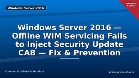 Windows Server 2016 update issue