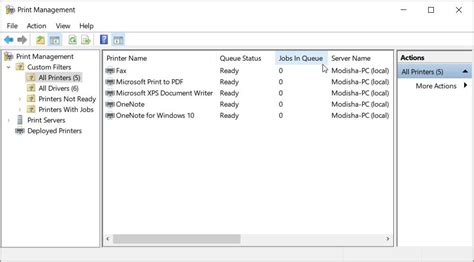 Windows Server Printer Management