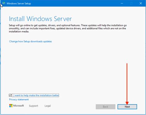 Windows Server Setup Wizard