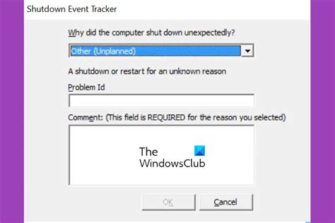 Windows Server Shutdown Event Tracker