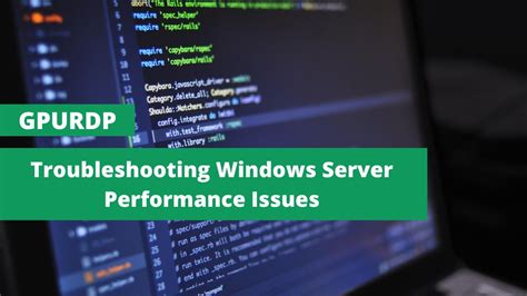 Windows Server Troubleshooting