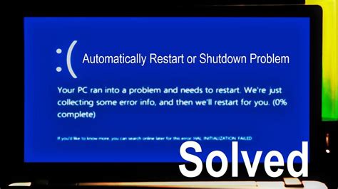 Windows Shutdown or Restart Issues
