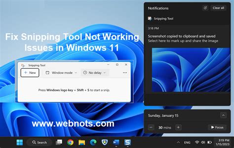 Windows Snipping Tool Issues