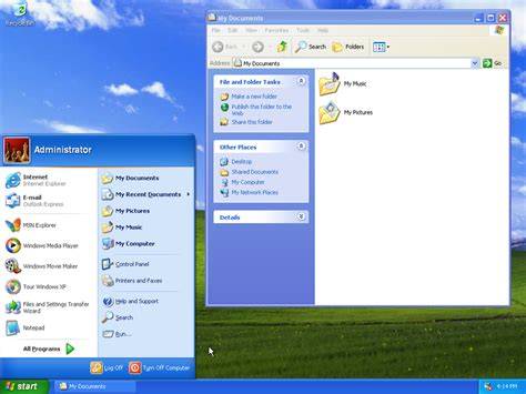 Tampilan Antarmuka Windows XP Luna