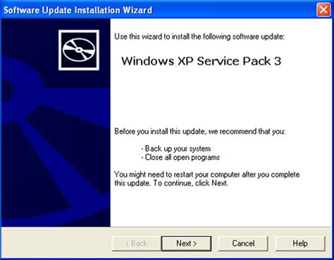 Windows XP Service Pack 3