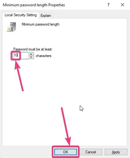 Windows password length limit