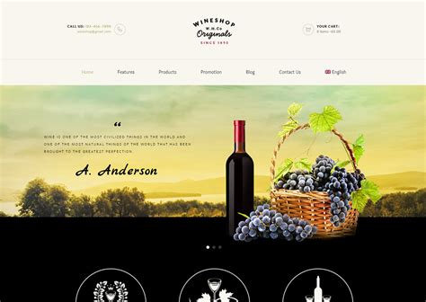 Wine Website Template