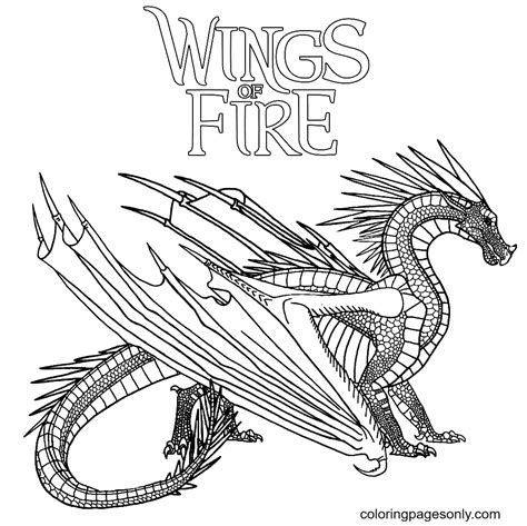 Wings Of Fire Coloring Pages Printable