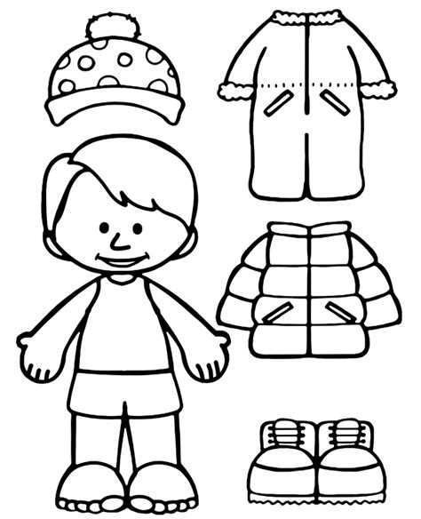 Winter Clothes Printable