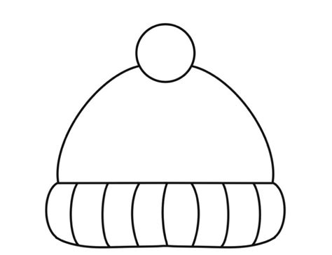 Winter Hat Craft Template