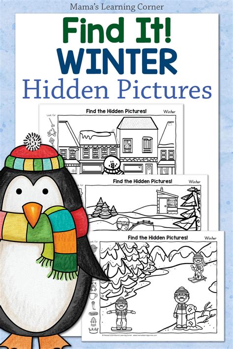 Winter Hidden Pictures Printable