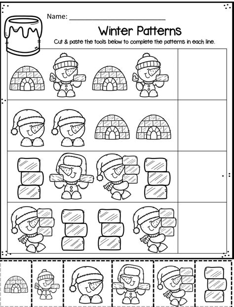 Winter Worksheets Printable