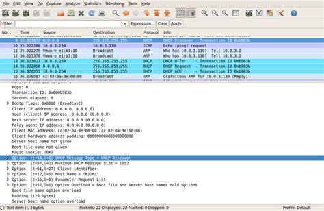 Wireshark DHCP Capture