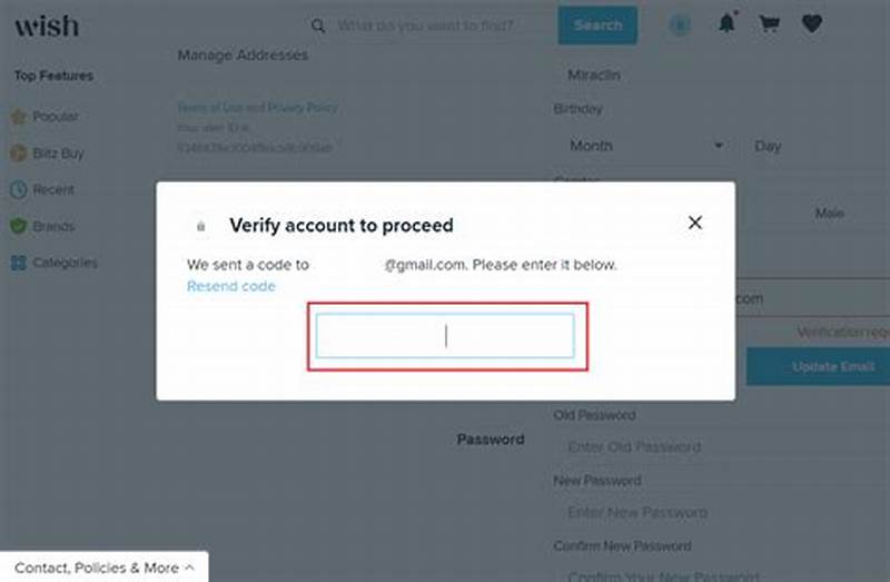Wish Verification Code