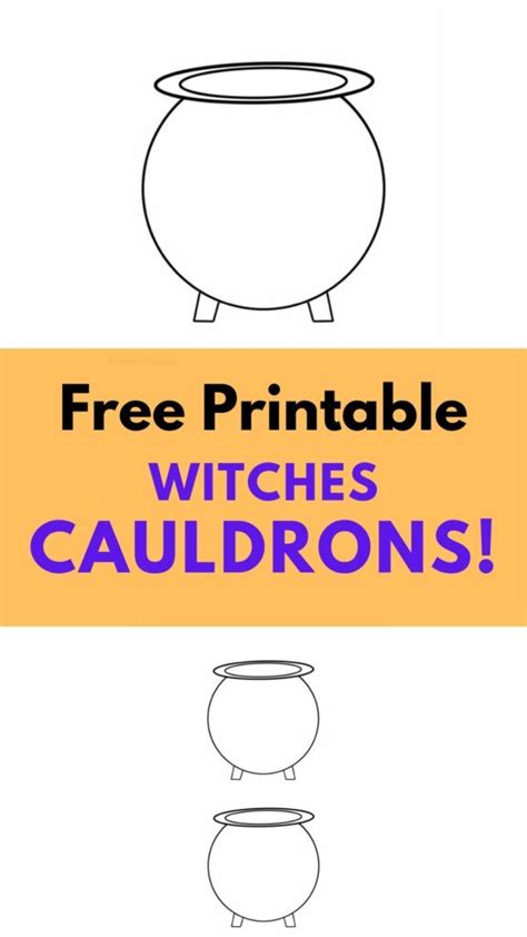Witches Cauldron Printable