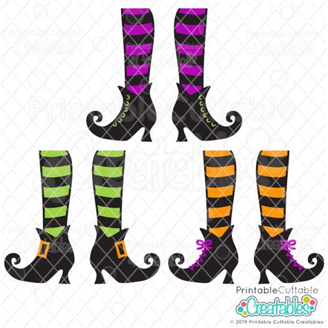 Witches Shoes Template